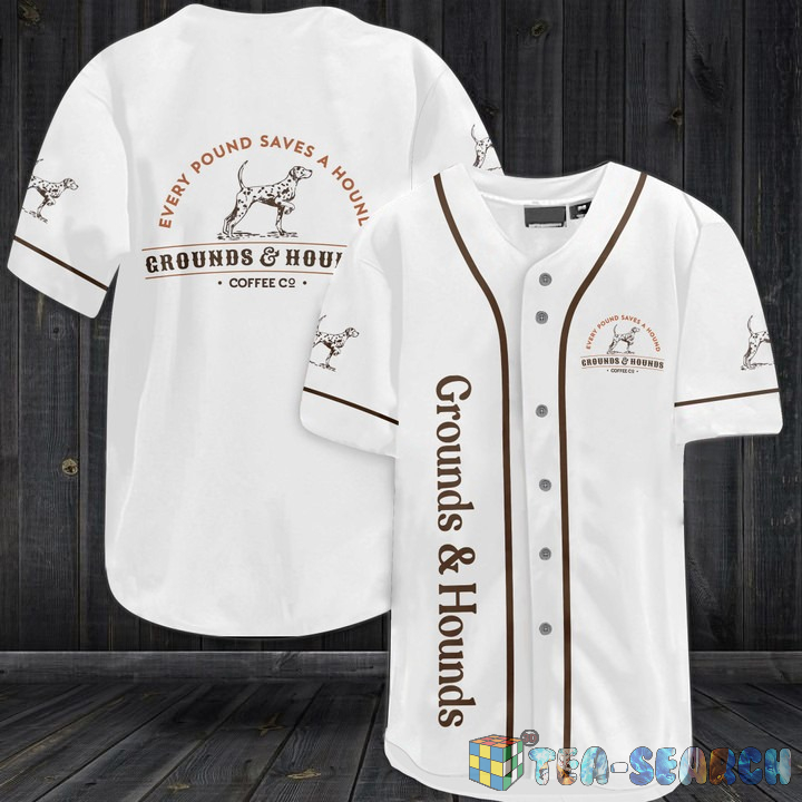 Grounds & Hounds Coffee Baseball Jersey Shirt