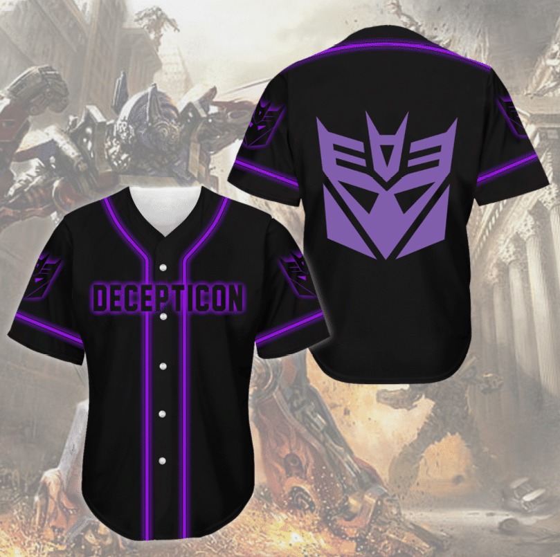 Decepticon Transformers Baseball Jersey Shirt - Teasearch3d