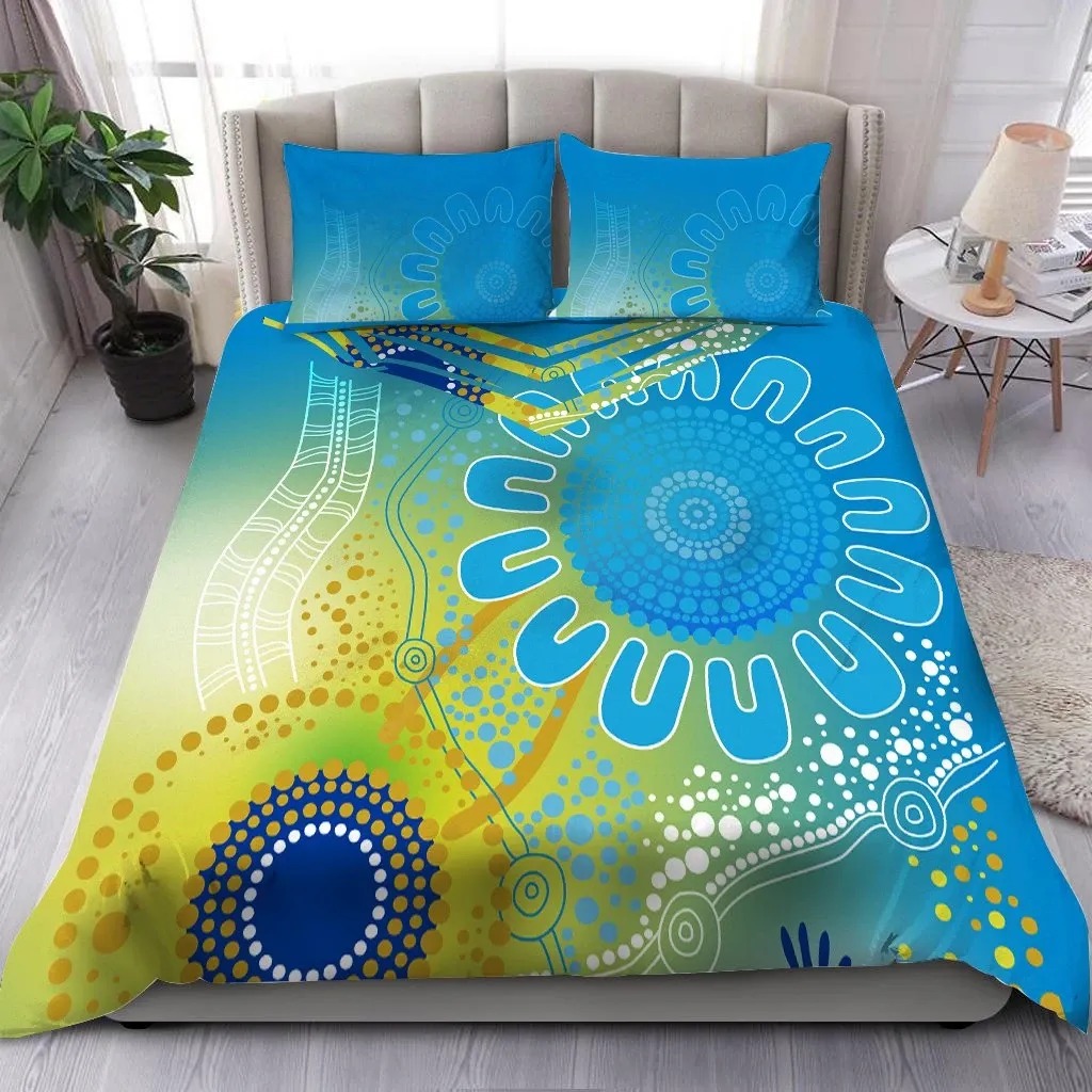 NRL Gold Coast Titans Indigenous Bedding Set - Teasearch3d