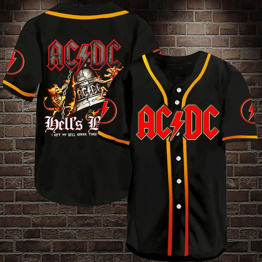 ACDC Got My Bell Rock Band Baseball Jersey Shirt - Teasearch3d