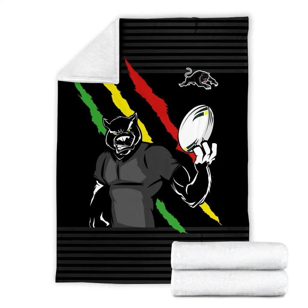 NRL Penrith Panthers Fleece Blanket - Teasearch3d