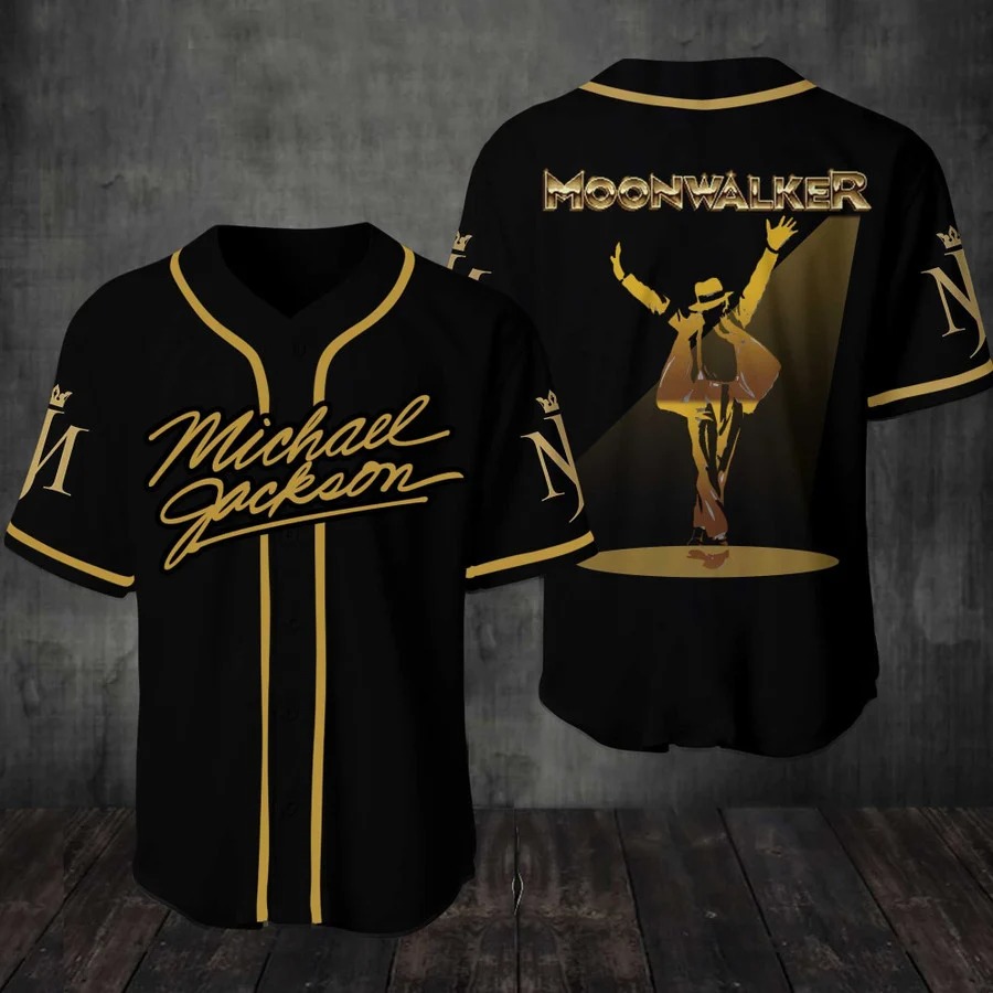 Michael Jackson Mooonwalker Baseball Jersey Shirt - Teasearch3d