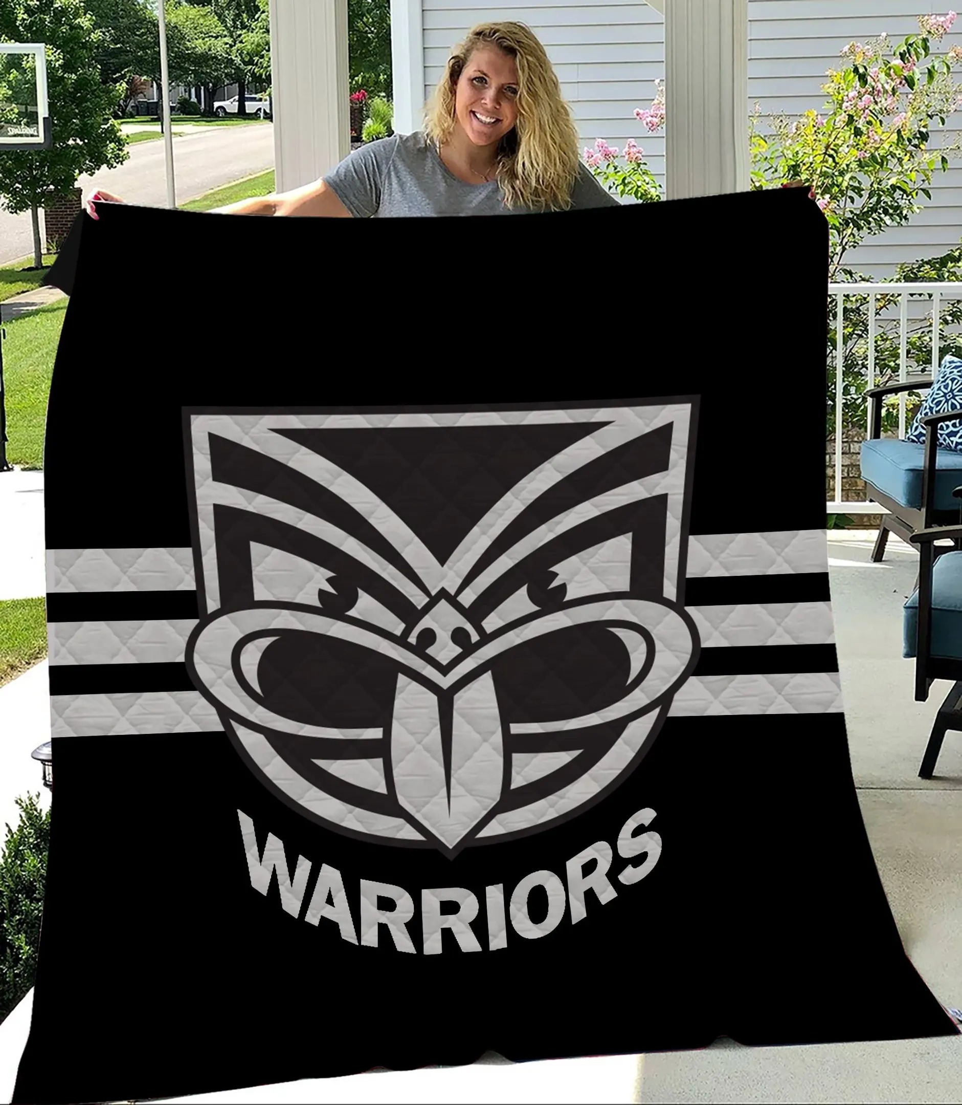 NRL New Zealand Warriors Quilt Blanket - Teasearch3d