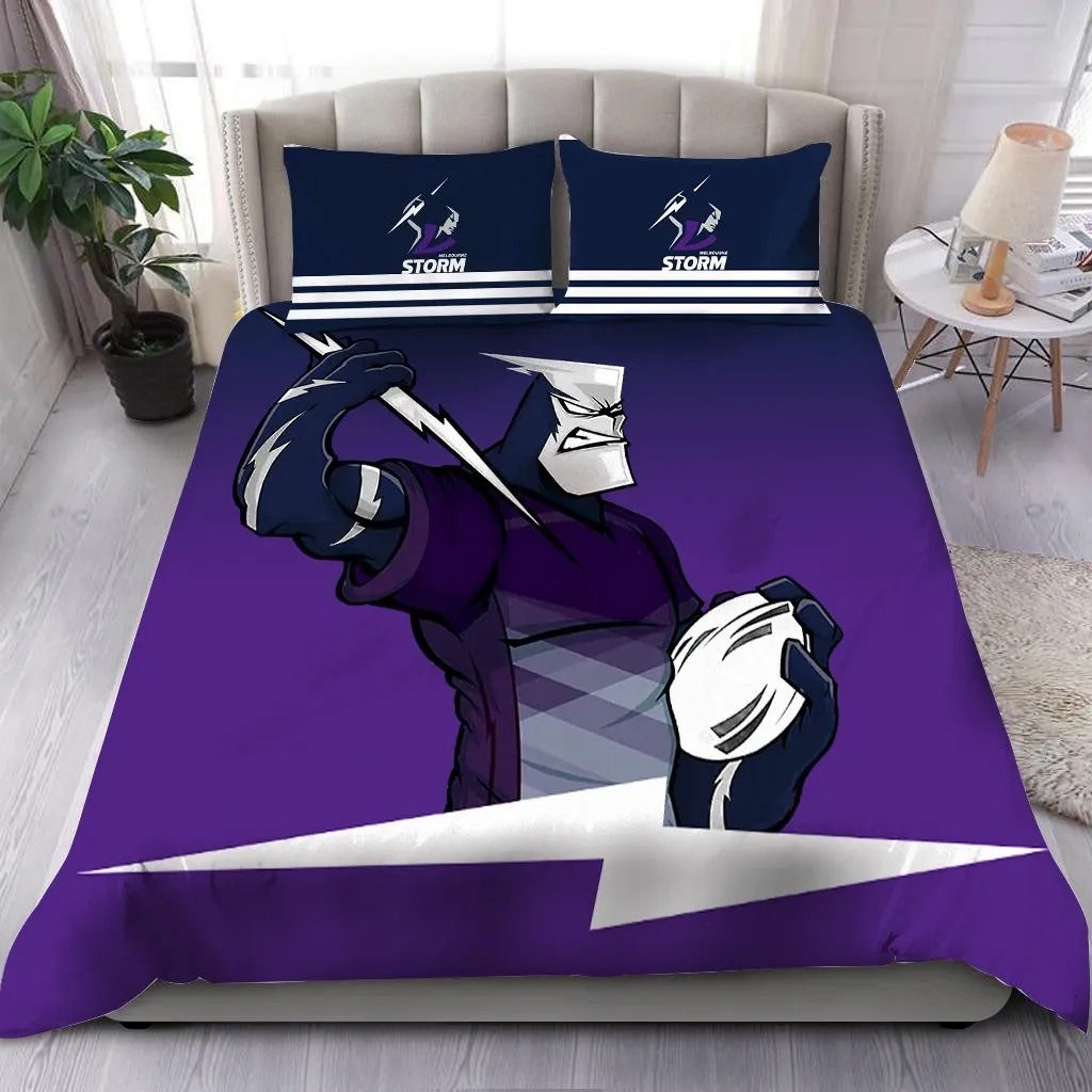 NRL Melbourne Storm Bedding - Teasearch3d