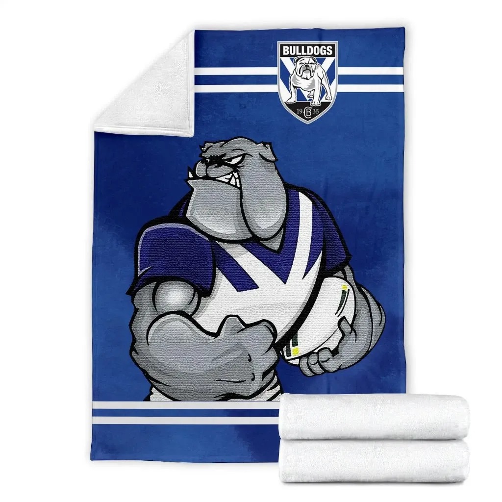 NRL Canterbury Bankstown Bulldogs Fleece Blanket - Teasearch3d