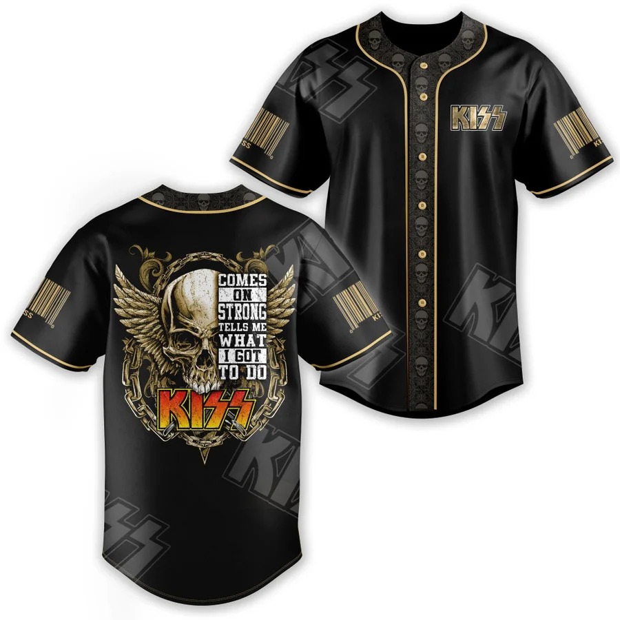 Kiss Band Baseball Jersey Shirt - Teasearch3d