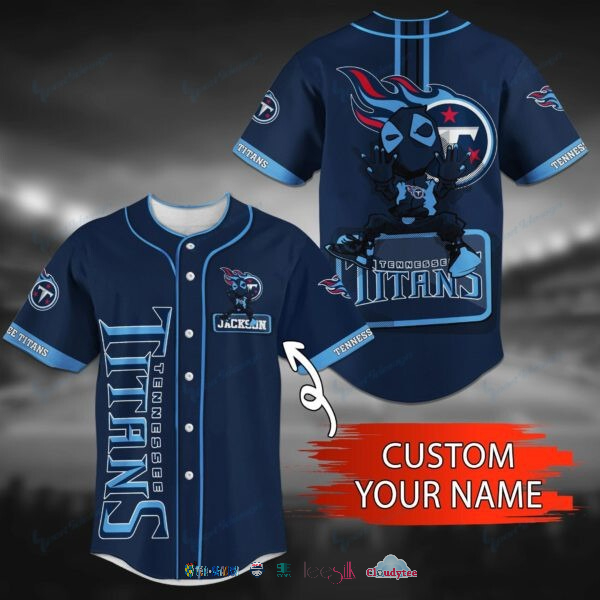 Tennessee Titans Deadpool Personalized Baseball Jersey Shirt