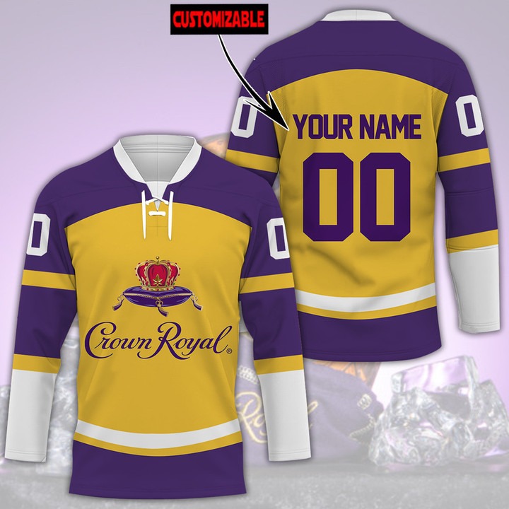 Crown Royal Custom Name And Number Hockey Jersey