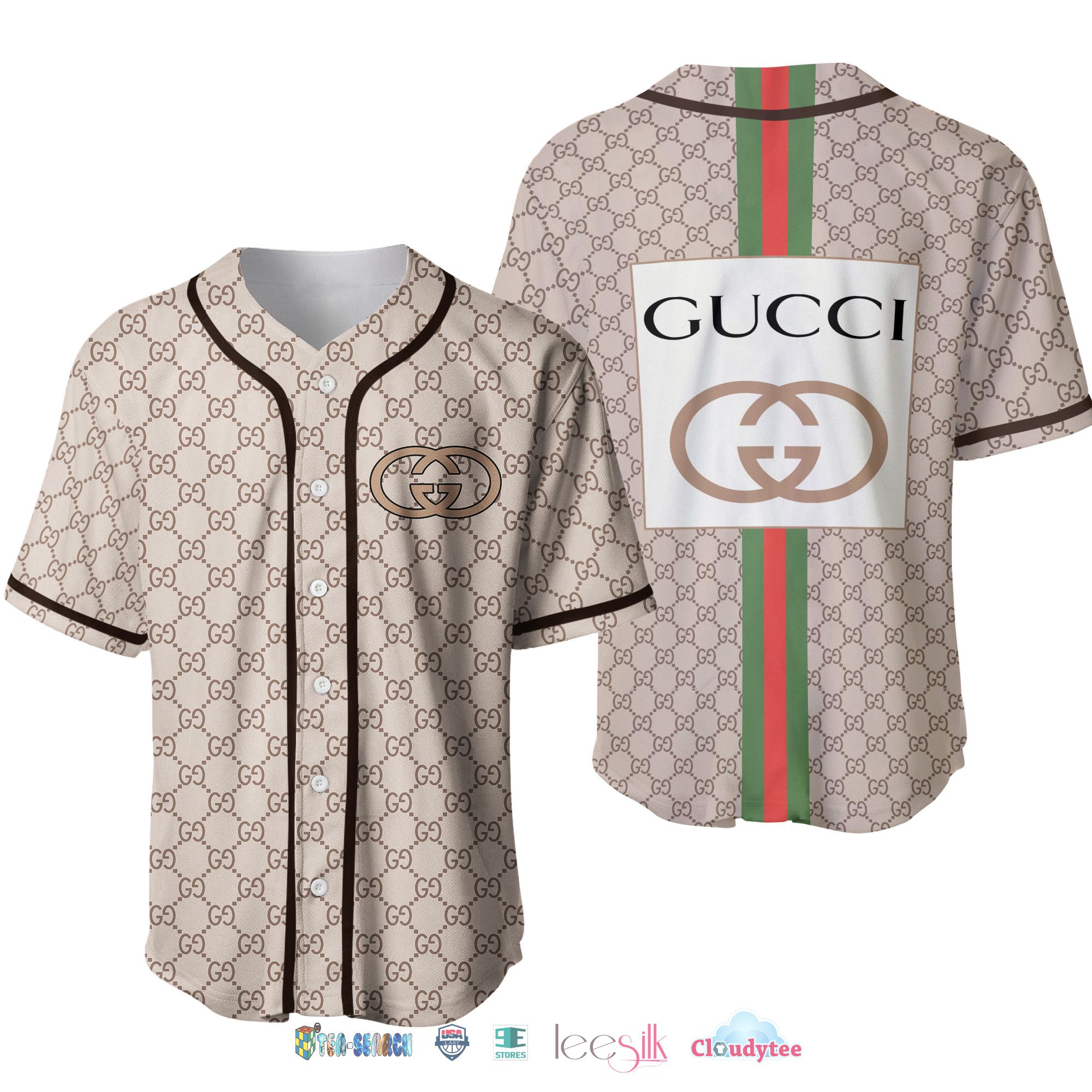 Gucci Logo Baseball Jersey Shirt