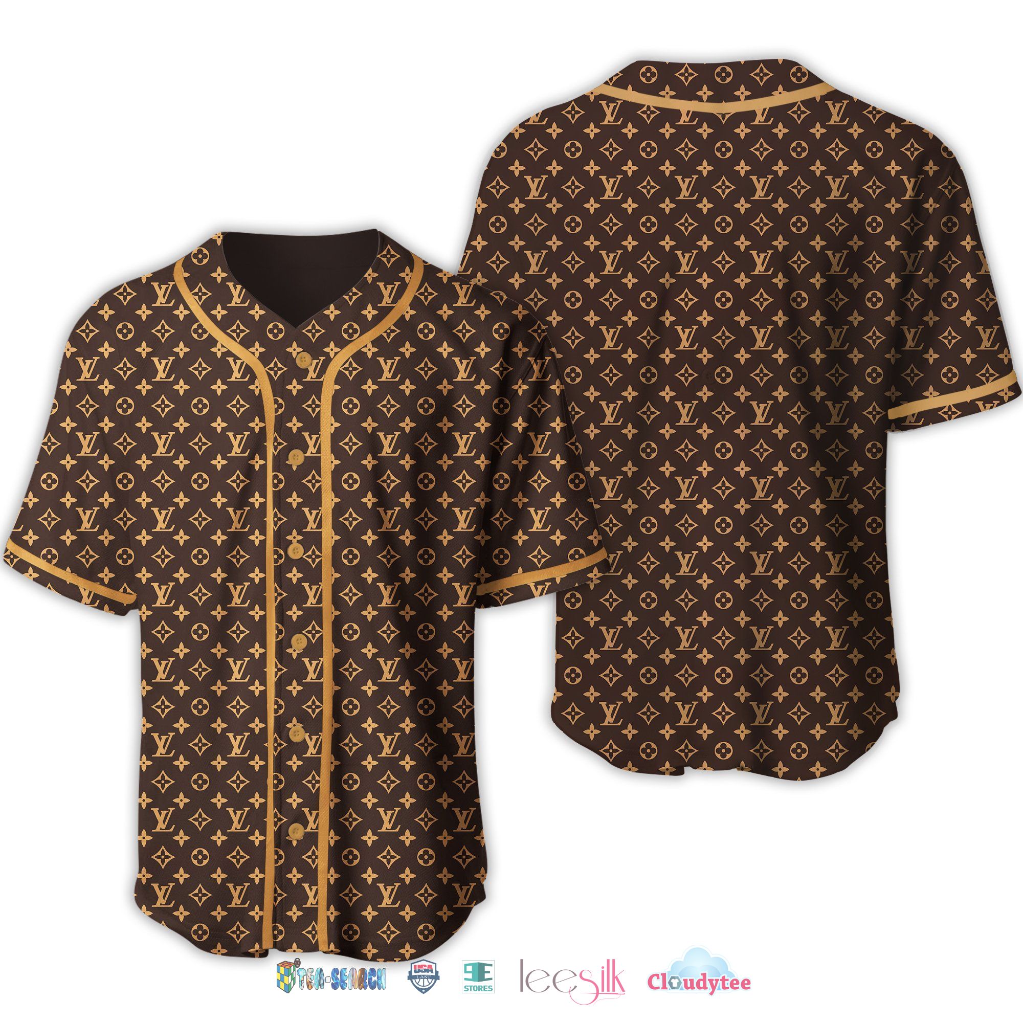 Louis Vuitton Luxury Baseball Jersey Shirt