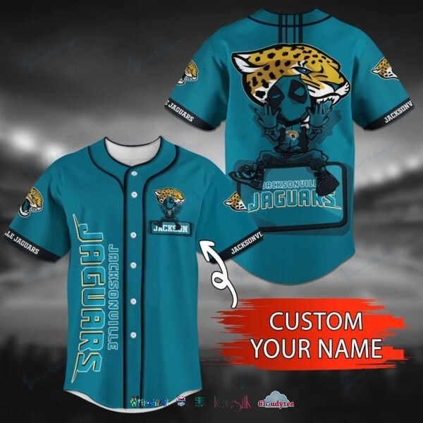 Jacksonville Jaguars Deadpool Personalized Baseball Jersey Shirt