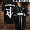 Custom Name Lineman Baseball Jersey - Dnstyles