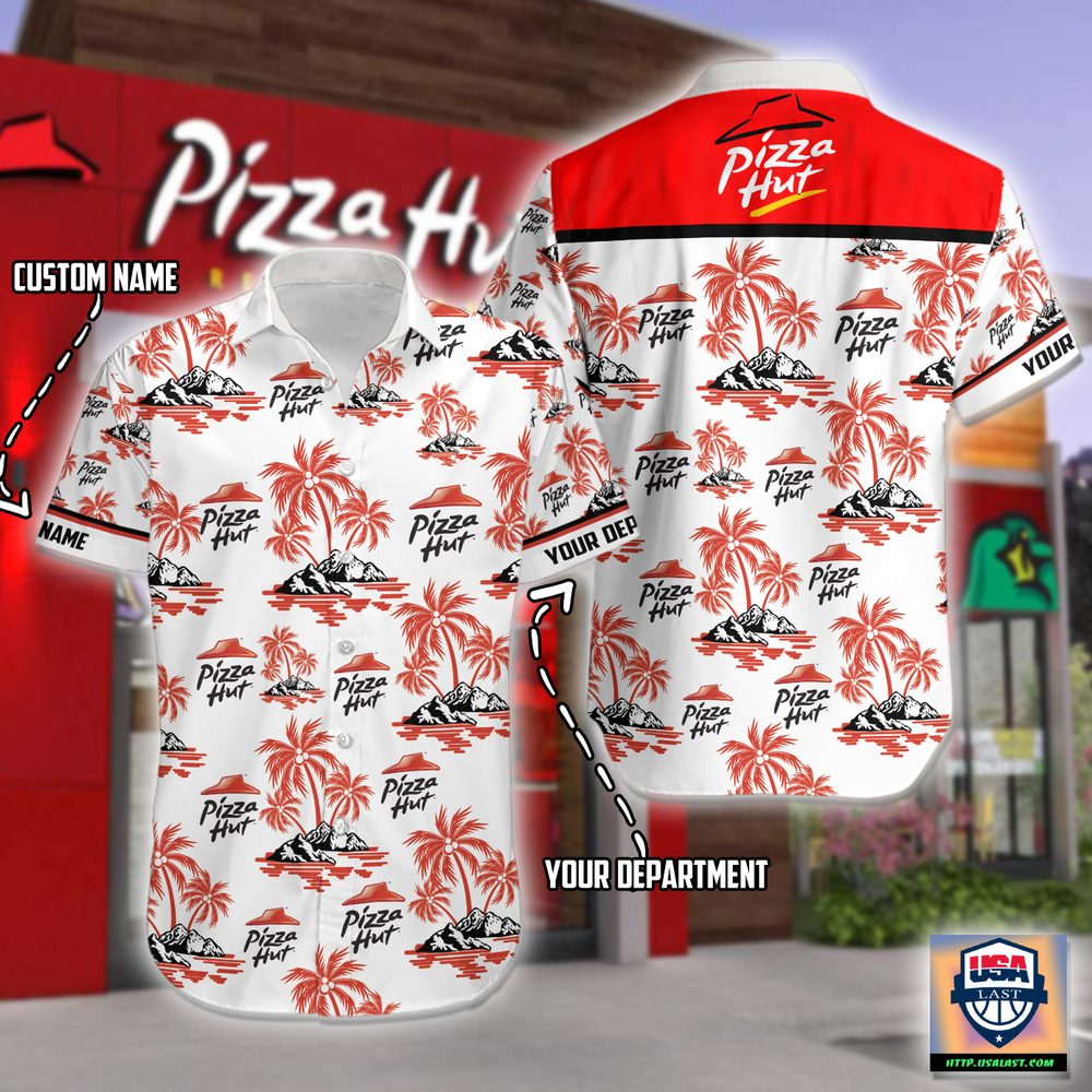 Personalized Pizza Hut Hawaiian Shirt Beach Short