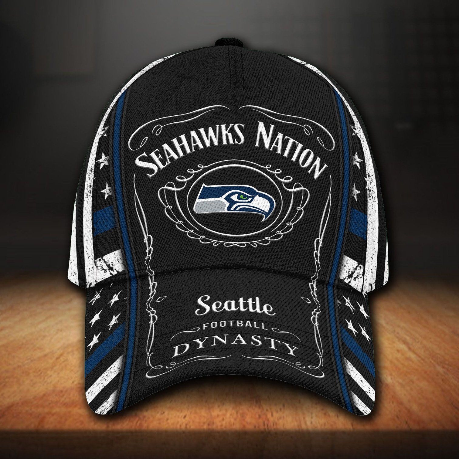 Seattle Seahawks And Jack Daniel Baseball Classic Cap - Teasearch3d