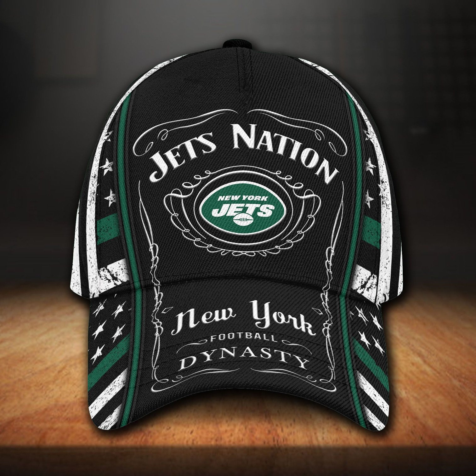 New York Jets And Jack Daniel Baseball Classic Cap - Teasearch3d