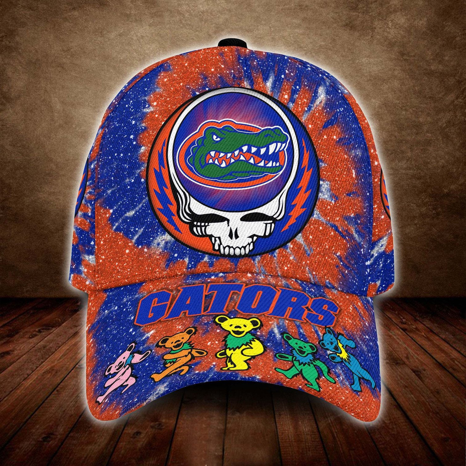 Florida Gators And Grateful Dead Band Baseball Classic Cap - Teasearch3d