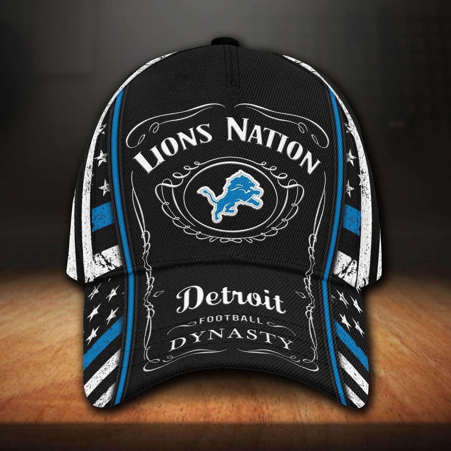 Detroit Lions And Jack Daniel Baseball Classic Cap - Teasearch3d