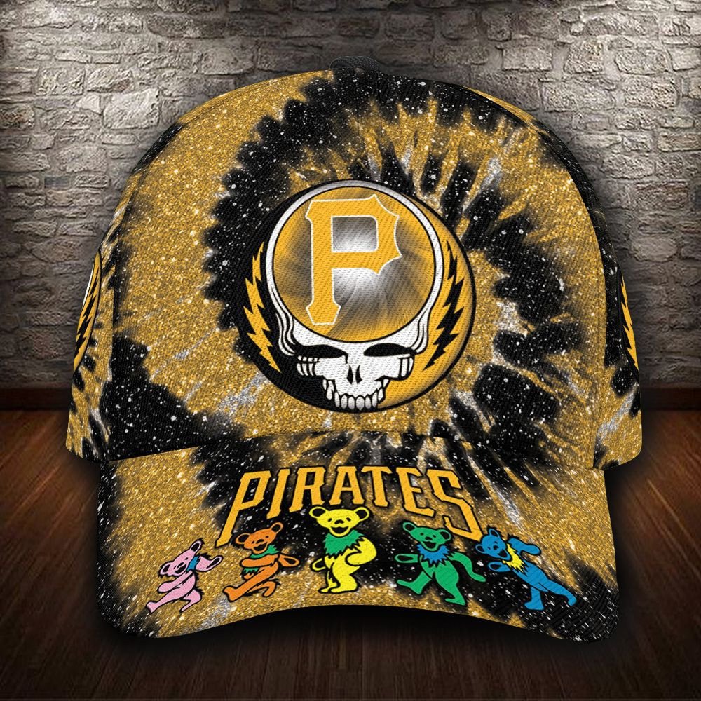 Pittsburgh Pirates And Grateful Dead Band Baseball Classic Cap - Teasearch3d