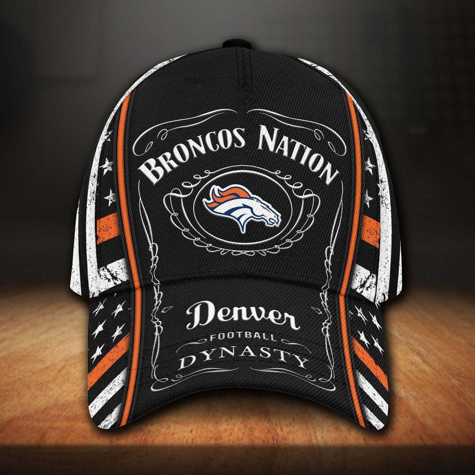 Denver Broncos And Jack Daniel Baseball Classic Cap - Teasearch3d